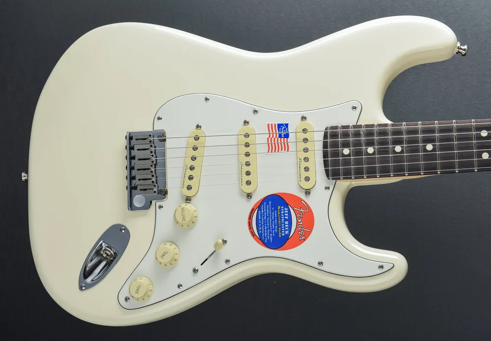 Fresh Stock Jeff Beck Stratocaster - Olympic White– Dave's Guitar Shop
