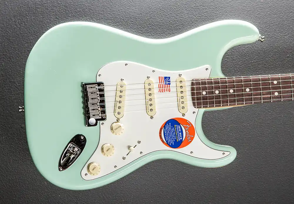 Jeff Beck Stratocaster - Surf Green– Dave's Guitar Shop Mega Sale