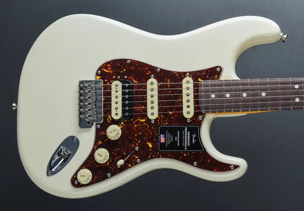 American Professional II Stratocaster HSS - Olympic White w/Rosewood– Dave's Guitar Shop Exclusive