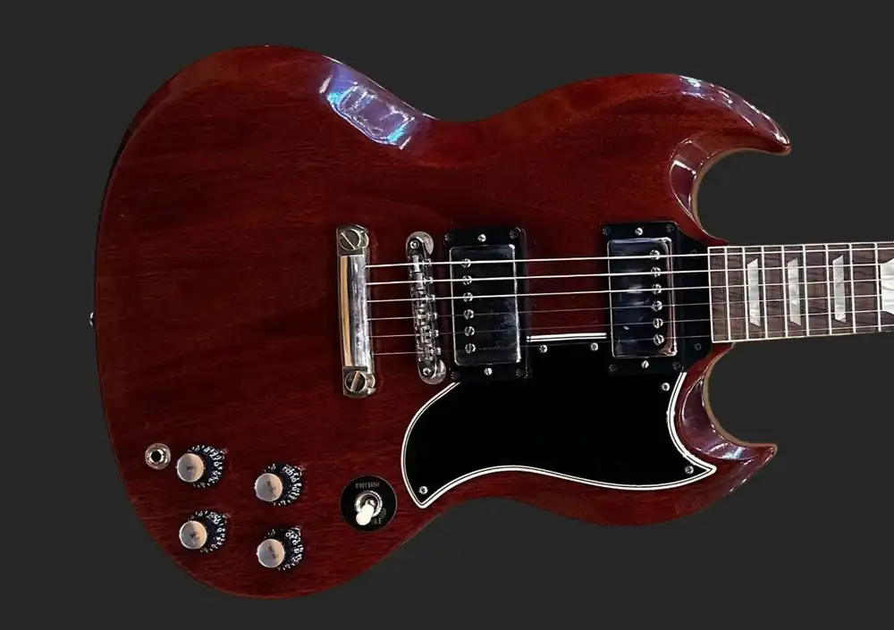 1961 Les Paul SG Standard Reissue Stop Bar - Cherry Red– Dave's Guitar Shop Money Back Guarantee