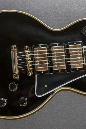 1957 Les Paul Custom Reissue - VOS Ebony 3 Pickup– Dave's Guitar Shop Instant Buy