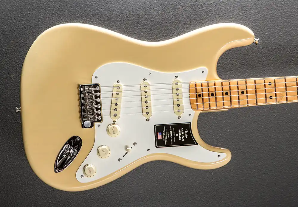 American Vintage II 1957 Stratocaster - Vintage Blonde– Dave's Guitar Shop Certified