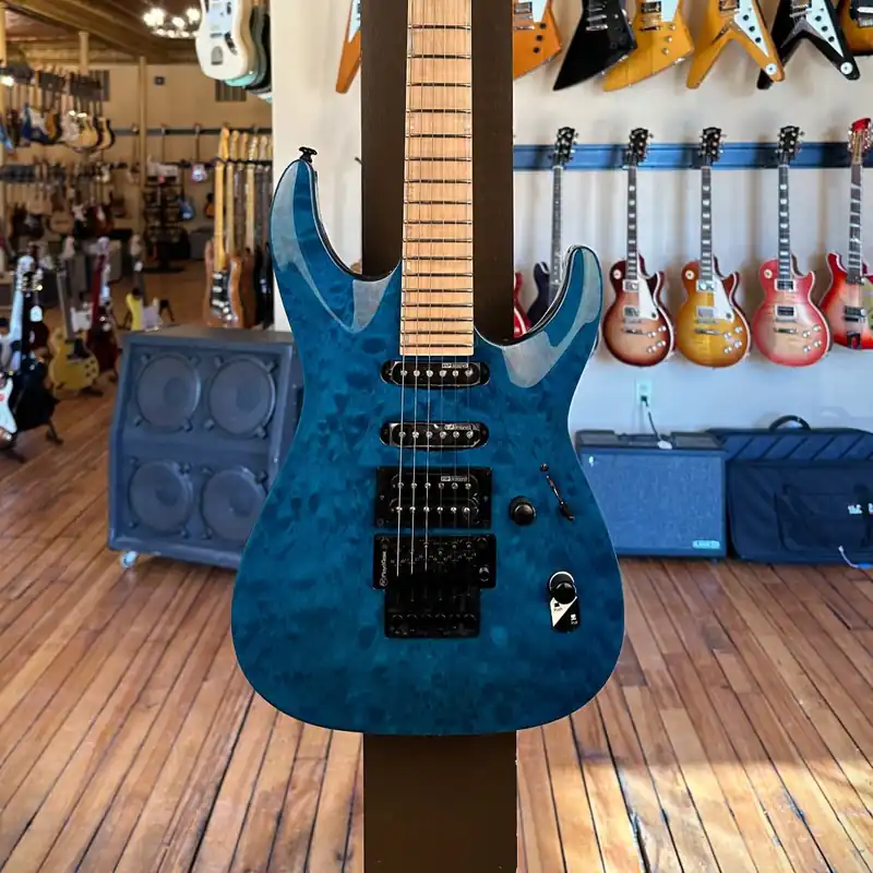 MH-203QM-SEE THRU BLUE– Dave's Guitar Shop Authentic