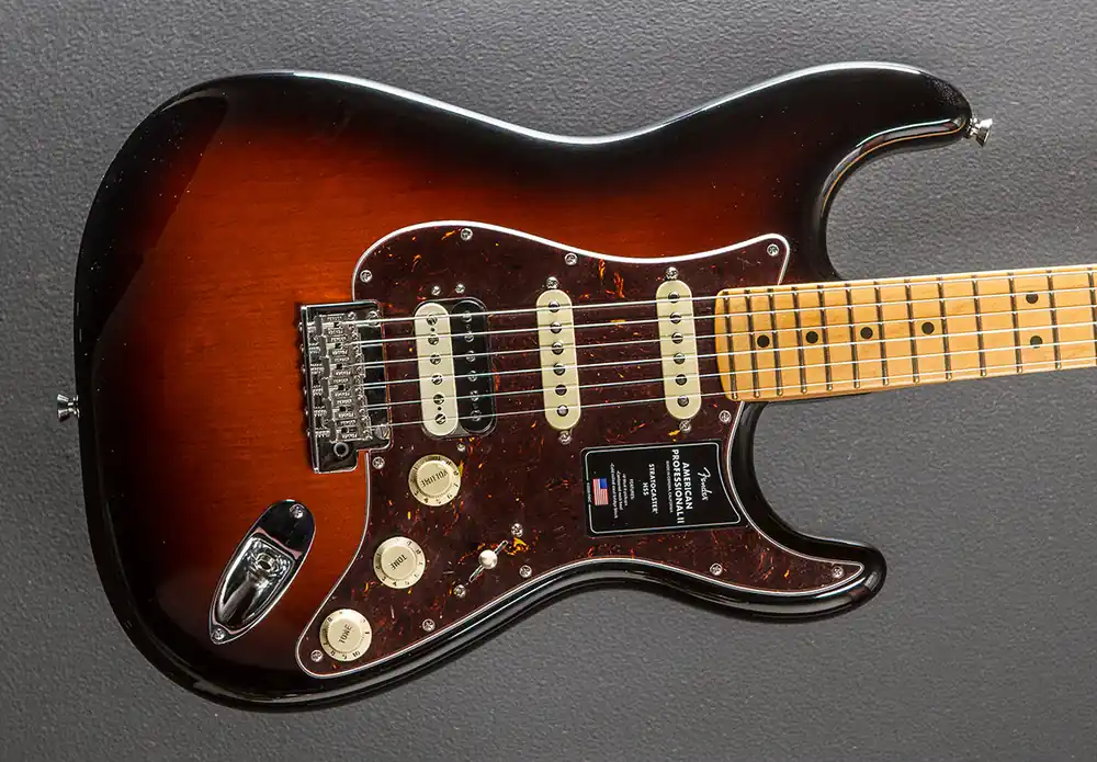American Professional II Stratocaster HSS - 3 Color Sunburst w/Maple– Dave's Guitar Shop Viral