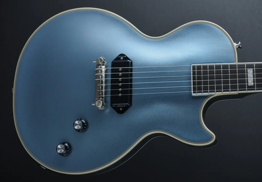 Bargain Jared James Nichols "Blues Power" Les Paul Custom - Aged Pelham Blue– Dave's Guitar Shop