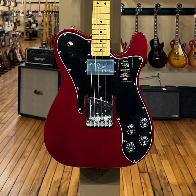 American Vintage II 1977 Telecaster Custom - Wine w/Maple– Dave's Guitar Shop Trending