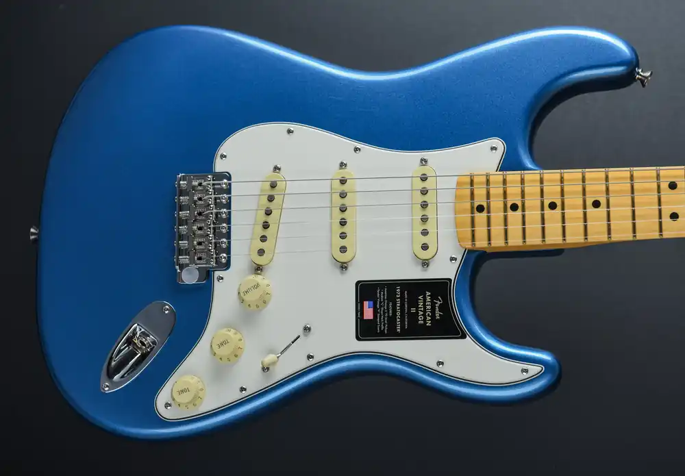 American Vintage II 1973 Stratocaster - Lake Placid Blue w/Maple– Dave's Guitar Shop Crafted