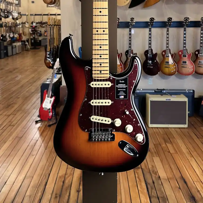 American Professional II Stratocaster – 3 Color Sunburst w/Maple– Dave's Guitar Shop High Quality
