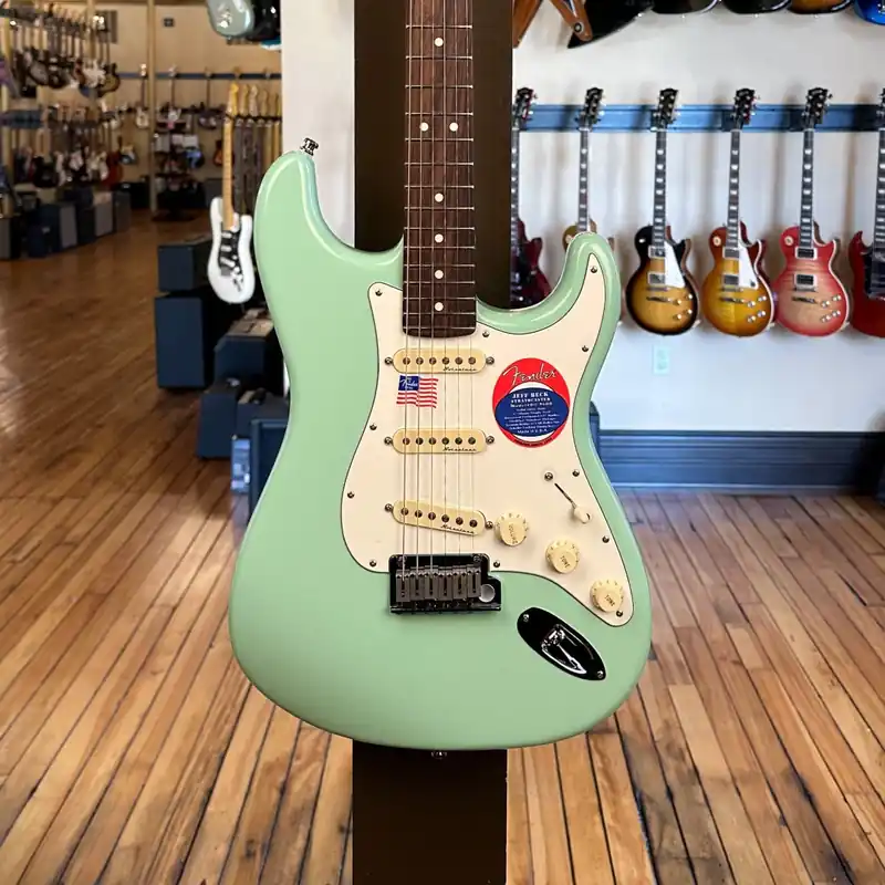Shop Now Jeff Beck Stratocaster - Surf Green– Dave's Guitar Shop