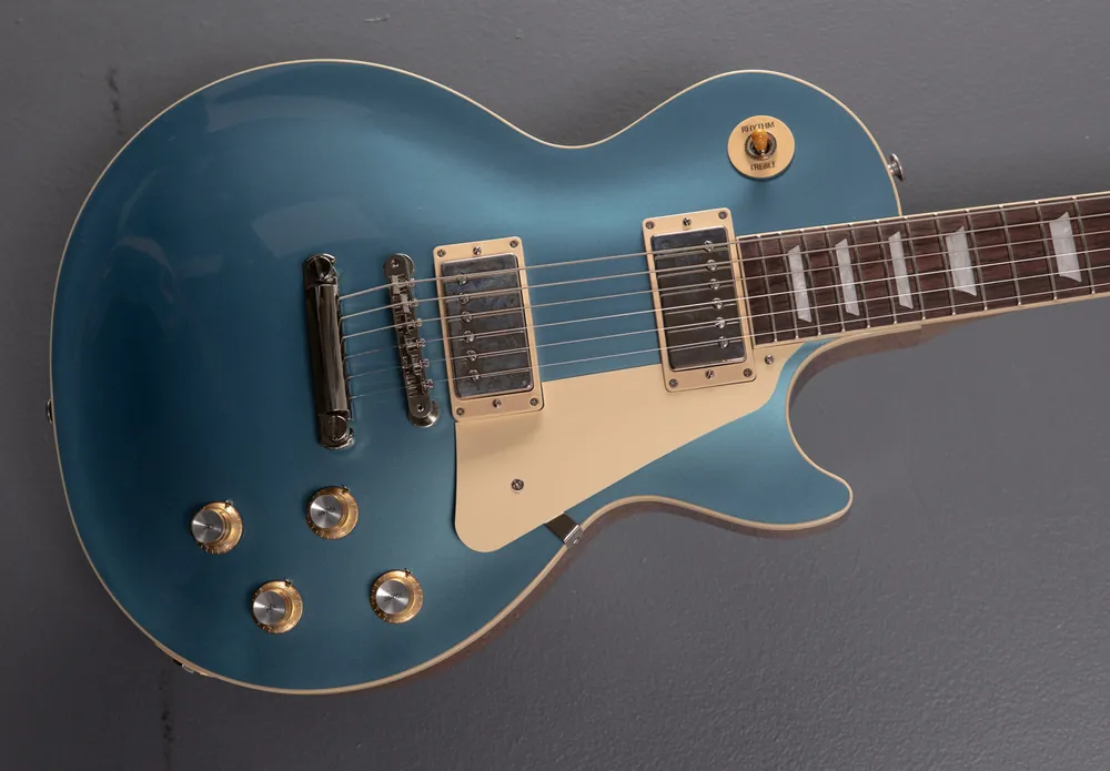 Viral Les Paul Standard 60s Plain Top - Pelham Blue– Dave's Guitar Shop