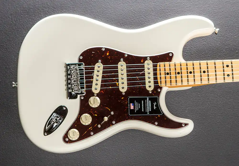 Discount American Professional II Stratocaster – Olympic White w/Maple– Dave's Guitar Shop