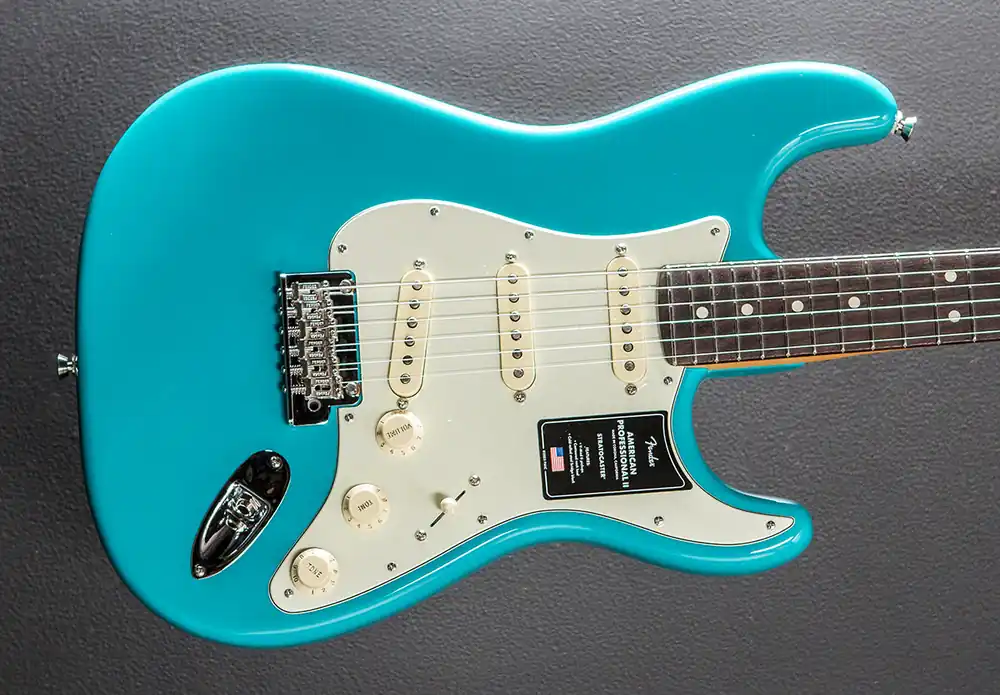 American Professional II Stratocaster – Miami Blue w/Rosewood– Dave's Guitar Shop Grab Now