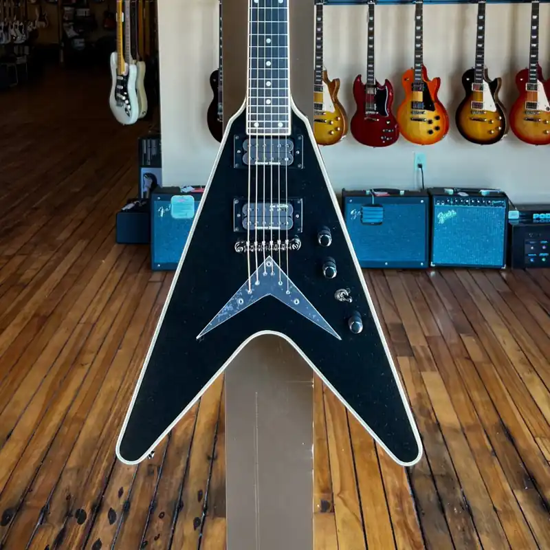 Dave Mustaine Flying V Custom - Black Metallic– Dave's Guitar Shop Express Delivery