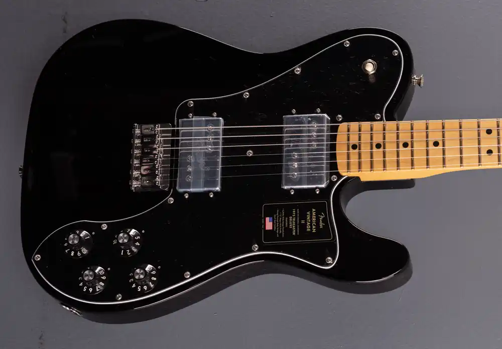 American Vintage II 1975 Telecaster Deluxe - Black– Dave's Guitar Shop Free Shipping