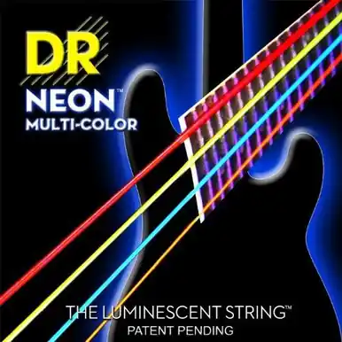 DR Strings NMCB-45 DR NEON 4 Bass Guitar String, Medium, Multi-Color Limited Offer