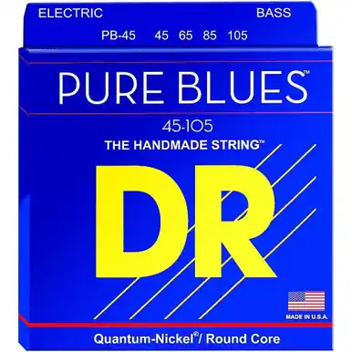 DR Strings PURE BLUES Bass Guitar - 4-striing - BASS SET Warranty Included