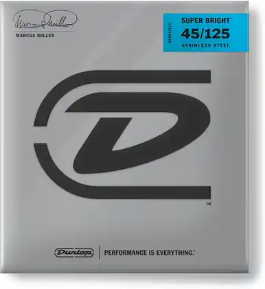 Sale Dunlop Marcus Miller Super Bright Bass Strings - 5-String - Medium (45-125)
