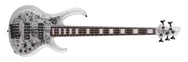 Ibanez BTB 25th Anniversary 5-string Bass Guitar - Silver Blizzard Matte Time-Limited