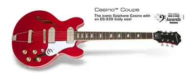 Popular Epiphone Casino Coup hollowbody guitar