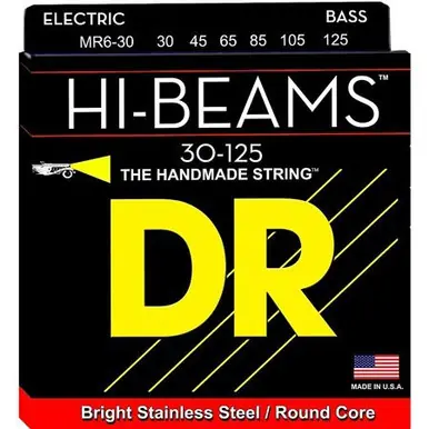 DR Strings Hi-Beam 6 String Bass Medium 30-125 Reduced Price