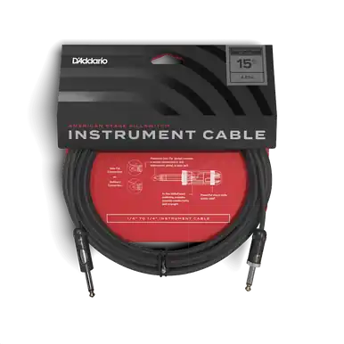 D'Addario American Stage Instrument Cable w/ Kill Switch - 15' Mega Sale