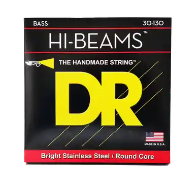 Original DR Strings Hi-Beams Bass Guitar Strings - 6-strings - Med (30-130)