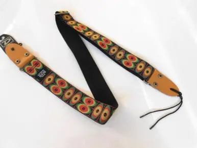 DUNLOP BOB MARLEY GUITAR STRAP-Zig Zag-1680294090 Professional Grade