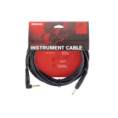 D'Addario Custom Series Instrument Cable - Straight to RA - 20' Final Sale