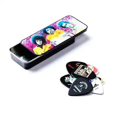 Holiday Sale Dunlop Jimi Hendrix Signature Guitar Pick Set - Medium - Experienced? Pick Tin (pack of 6)