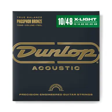 Order Now Dunlop Phosphor Bronze Acoustic Guitar Strings - Extra Light (10–48)
