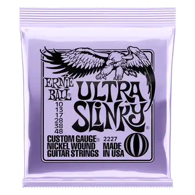 Time-Limited Ernie Ball 2227 Slinky Nickel Wound Electric Guitar Strings - Ultra Slinky (10-48)