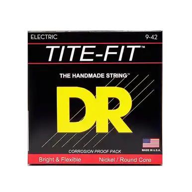 Free Delivery DR Strings Tite-Fit Electric Guitar Strings - Lite-N-Tite (9-42)