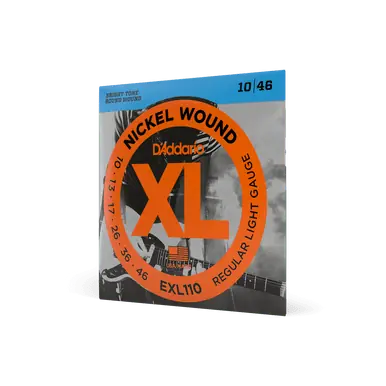 D'Addario XL Nickel Wound Electric Guitar Strings - Regular Light (10-46) Money Back Guarantee
