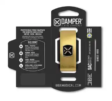 Ibox String Dampers (Small) - for Ukuleles, Guitars and 4-string Basses - Metallic Color Get Yours