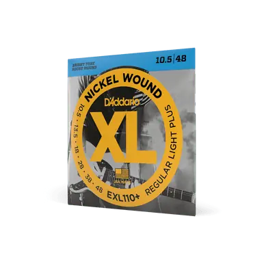 Buy Online D'Addario XL Nickel Wound Electric Guitar Strings - Regular Light Plus (10.5-48)