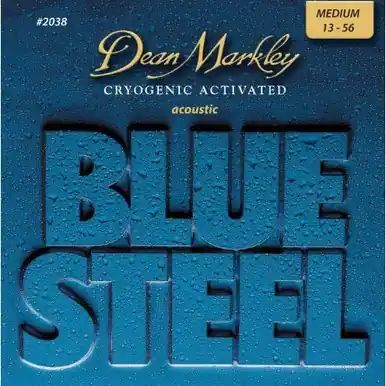 Modern Dean Markley Blue Steel MED 2038 Acoustic Guitar Strings (.013-.058)