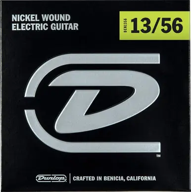 Dunlop DEN1356 Nickel Wound Electric Guitar Strings, Extra Heavy, .013-.056, 6 Strings Set Premium