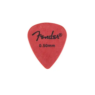 Last Chance Fender Rock-On Touring Guitar Picks - 12 Pack, 351 Shape - Red, Thin, .50mm