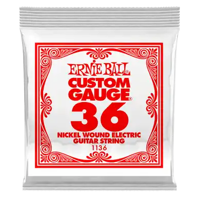 Ernie Ball Custom Gauge Nickel Wound Steel String - Single - 0.036 Save Now