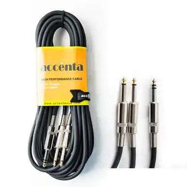 Accenta ACC-789 1/4" M Stereo to Dual 1/4" M Mono Cable -6' Limited Time