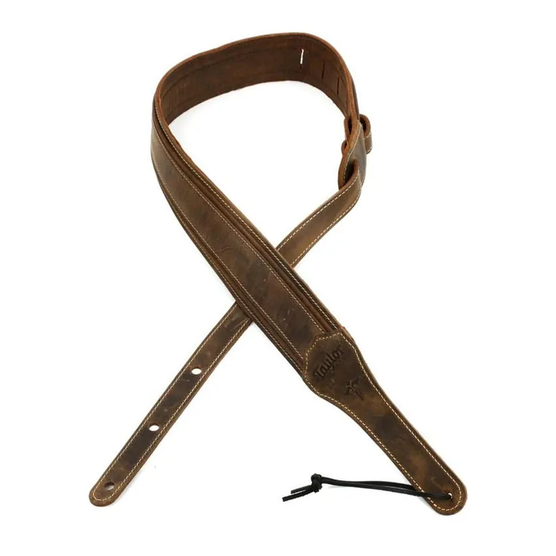 Premium Taylor Spring Vine Strap Dark Brown Leather 2.5"
