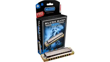 Exclusive Offer Hohner 532 Blues Harp MS-Series Harmonica, Key of Bb