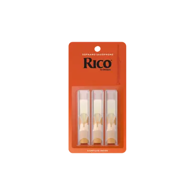 Secure Checkout Rico Soprano Sax Reeds - Strength #2.5 - 3-pack