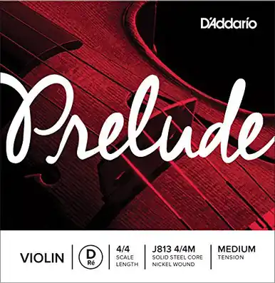 Markdown D'Addario Prelude Violin Single D String, 4/4 Scale, Medium Tension