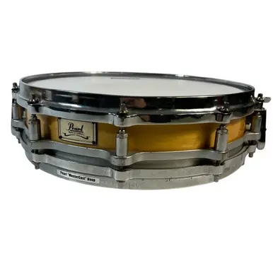 Price Cut Used Pearl 3.5 X 14 FREE FLOATING MAPLE PICCOLO Wood Snare Drum 14"