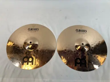 Warranty Included Used Meinl 14" Classics Custom Hi Hat Cymbals