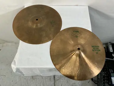 Handmade Used Paiste 14 IN 505 HI HATS Hi Hat Cymbals 14"