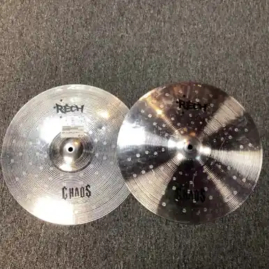 While Supplies Last Used RECH 14 CHAOS HI HATS Hi Hat Cymbals 14"