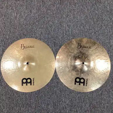Used Meinl 14 BYZANCE MEDIUM HIHATS Hi Hat Cymbals 14" Free Returns