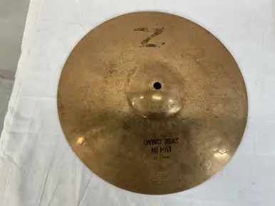 Used Zildjian 13 IN DYNO BEAT HI HAT Hi Hat Cymbals 13" Cheap